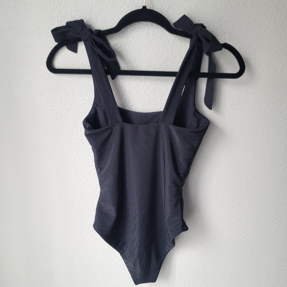 Beach Riot Sydney Ribbed One-Piece Cheeky Swimsuit Size XSmall Color Black - Picture 5 of 8